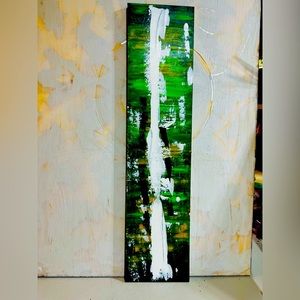 ORIGINAL  NEW! 42x10 Acrylic hand painted by Doka Art. “